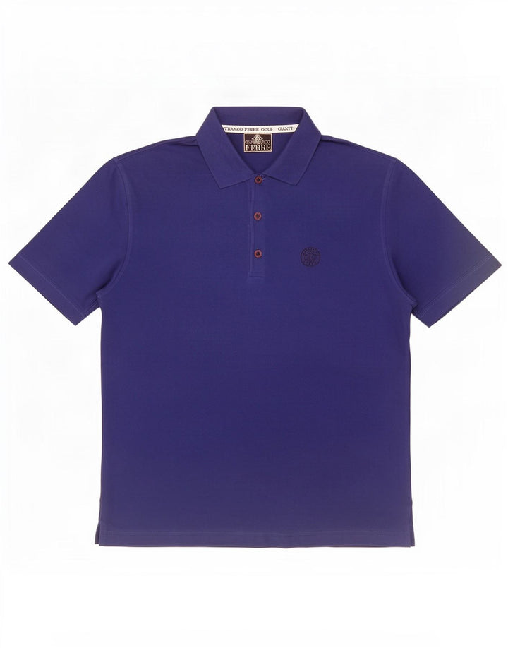 Gianfranco Ferre Polo Homme XL Bleu Coton