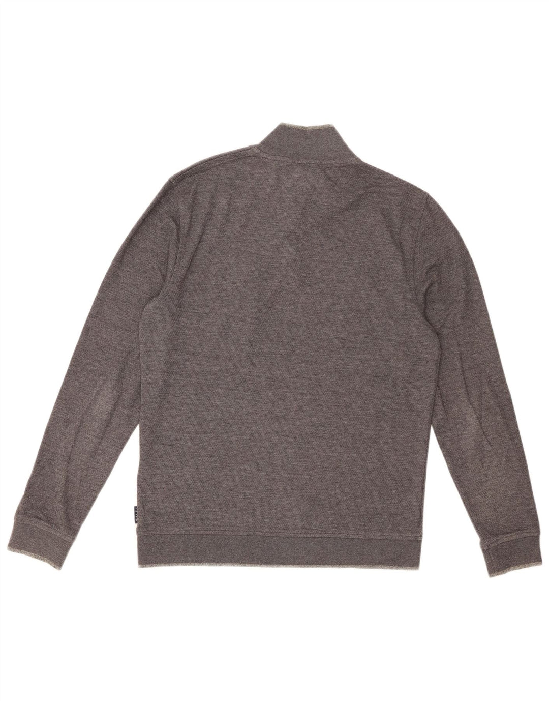 TED BAKER Sweat-shirt à col zippé pour homme Taille 3 Coton gris moyen