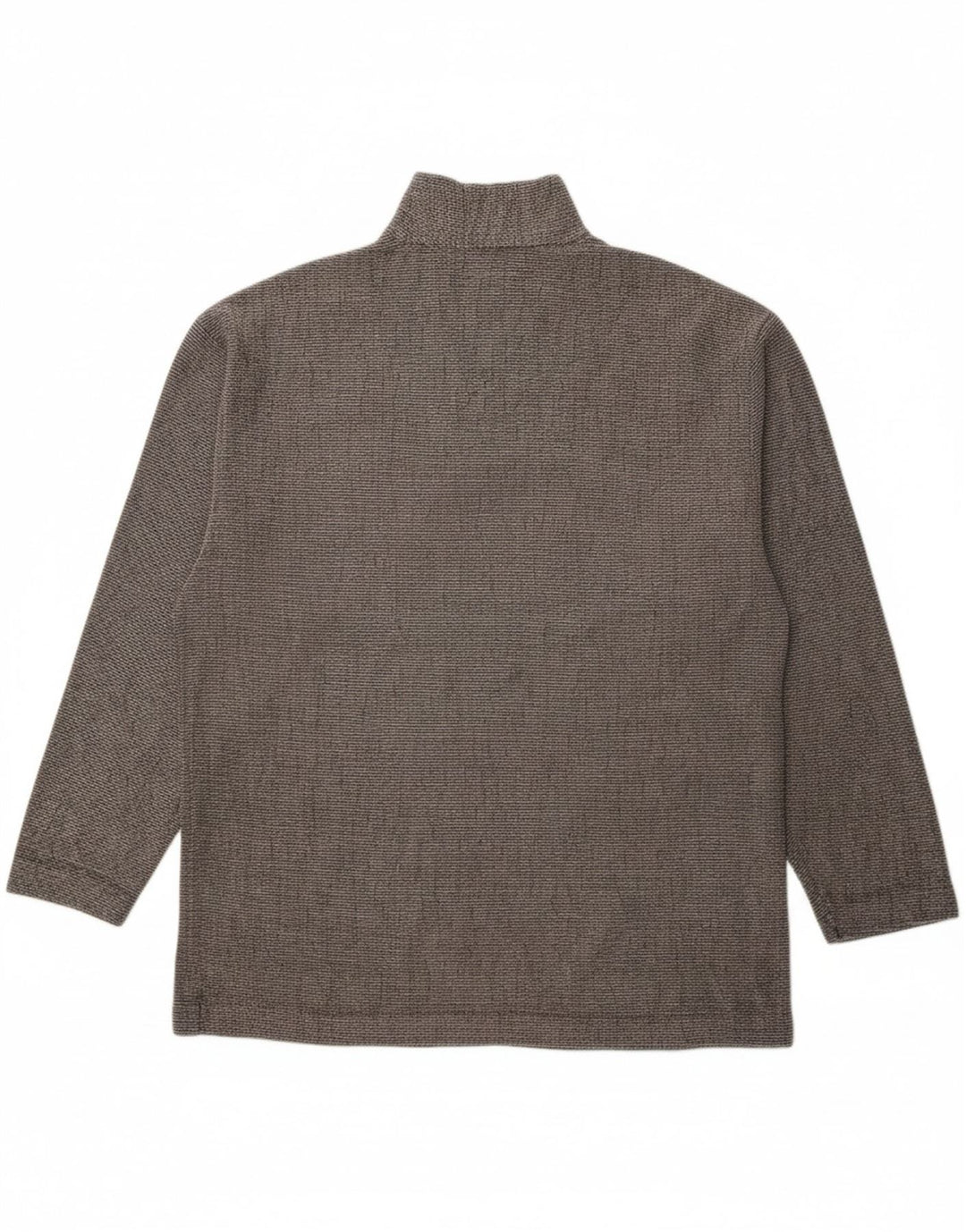 DIADORA Mens Zip Neck Top Long Sleeve Large Grey Pinstripe Vintage Diadora and Second-Hand Diadora from Messina Hembry 