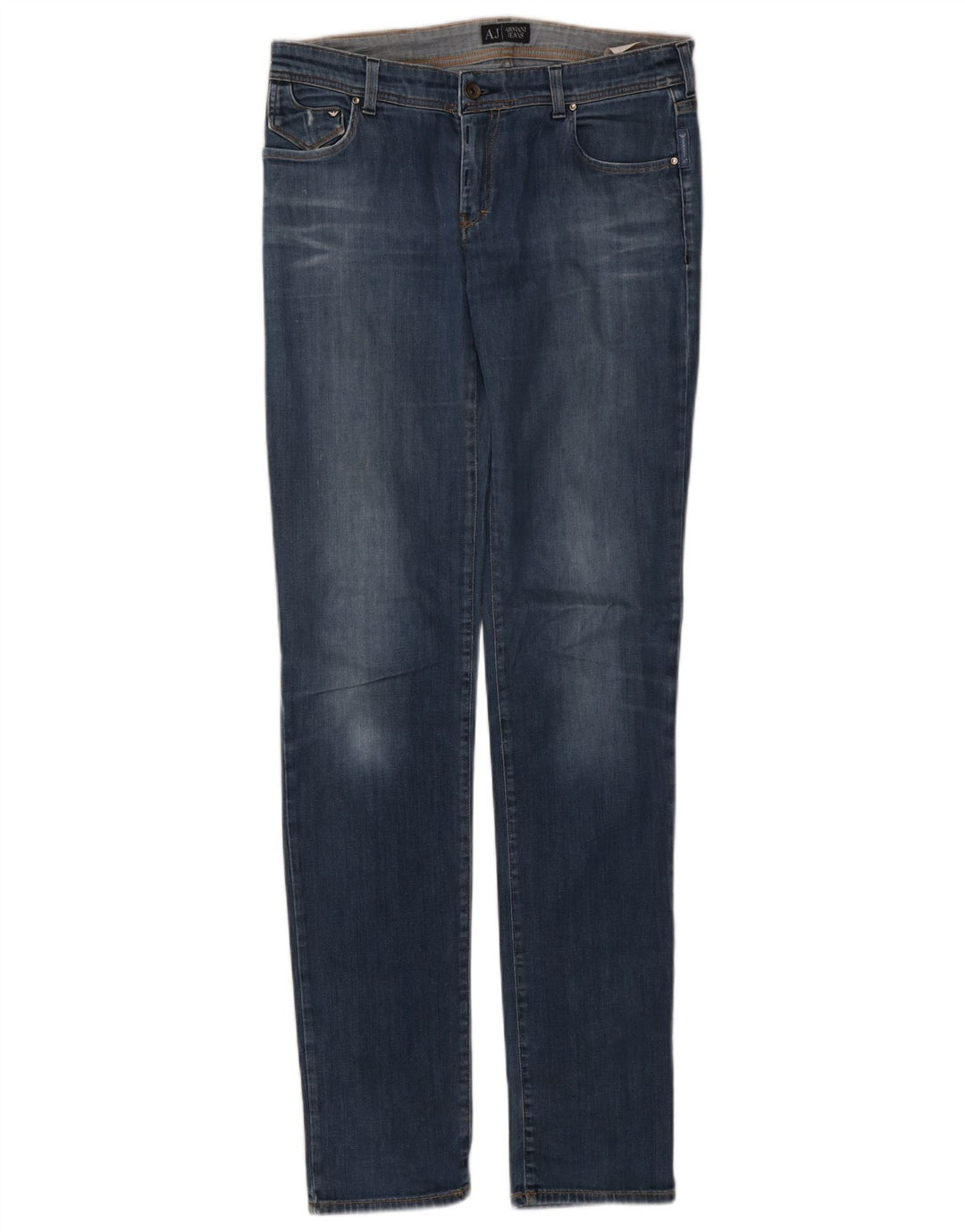 ARMANI Femme Jean Slim W31 L34 Bleu Coton