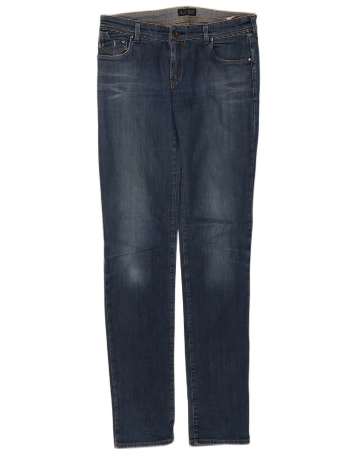 ARMANI Femme Jean Slim W31 L34 Bleu Coton