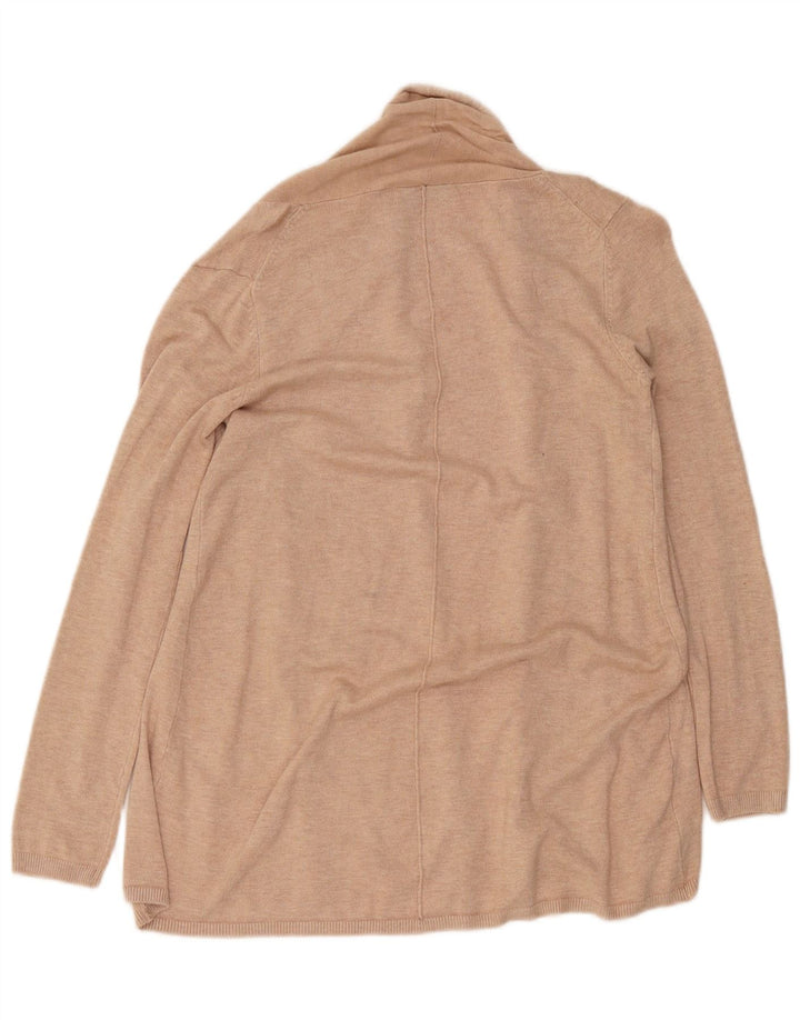Zara Cardigan ouvert long pour femme UK 14 Beige moyen