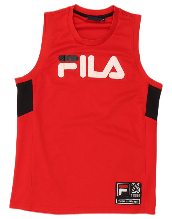 Fila Débardeur Graphic Homme Petit Rouge Colorblock Polyester