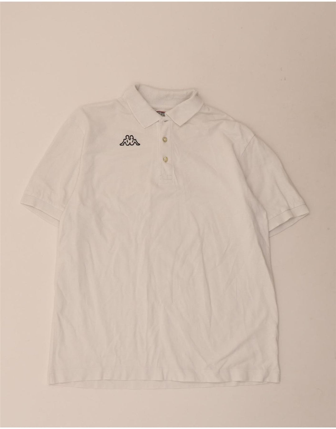 Kappa Polo Homme XL Blanc Coton