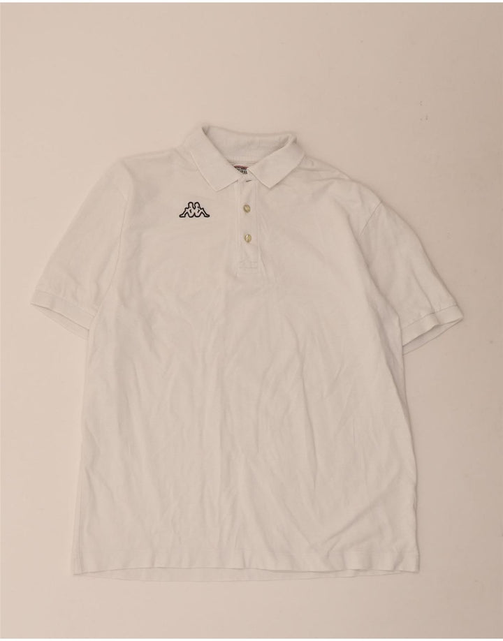 Kappa Polo Homme XL Blanc Coton