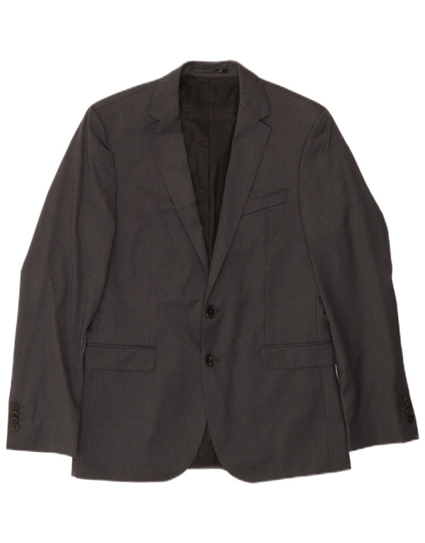 HUGO BOSS Veste Blazer 2 Boutons Homme UK 36 Petit Gris