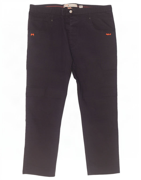 Slam Pantalon décontracté slim pour homme IT 54 2XL W38 L27 Bleu marine Coton