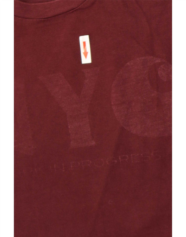 Carhartt T-shirt graphique pour homme en coton bordeaux moyen