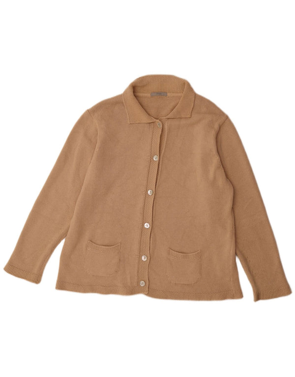 Marks & Spencer Pull Cardigan Femme UK 20 2XL Beige Acrylique