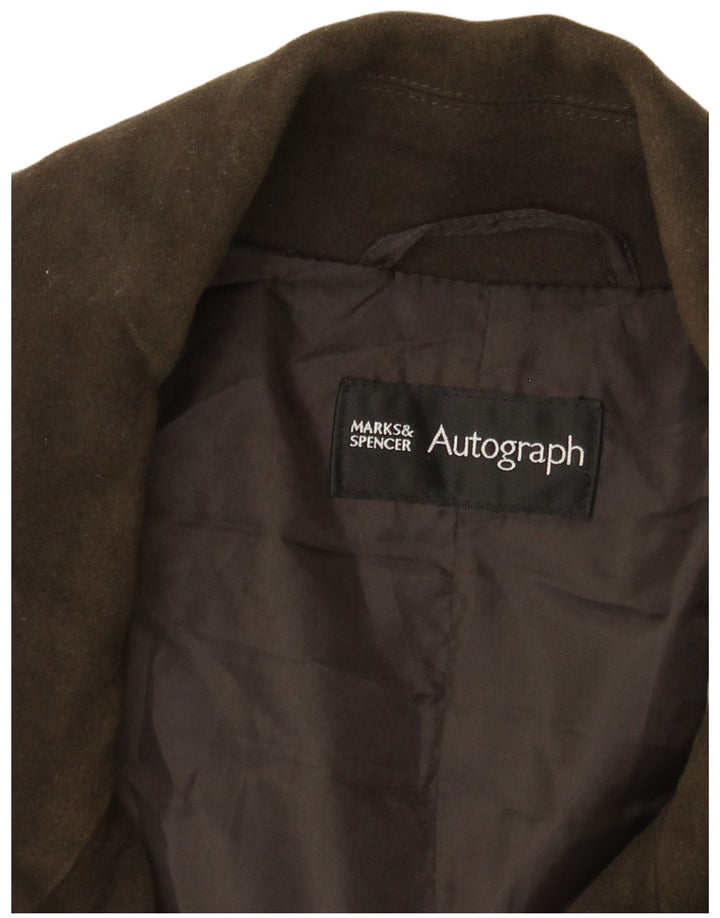 Marks & Spencer Veste en daim ouverte autographe pour homme UK 42 XL Kaki