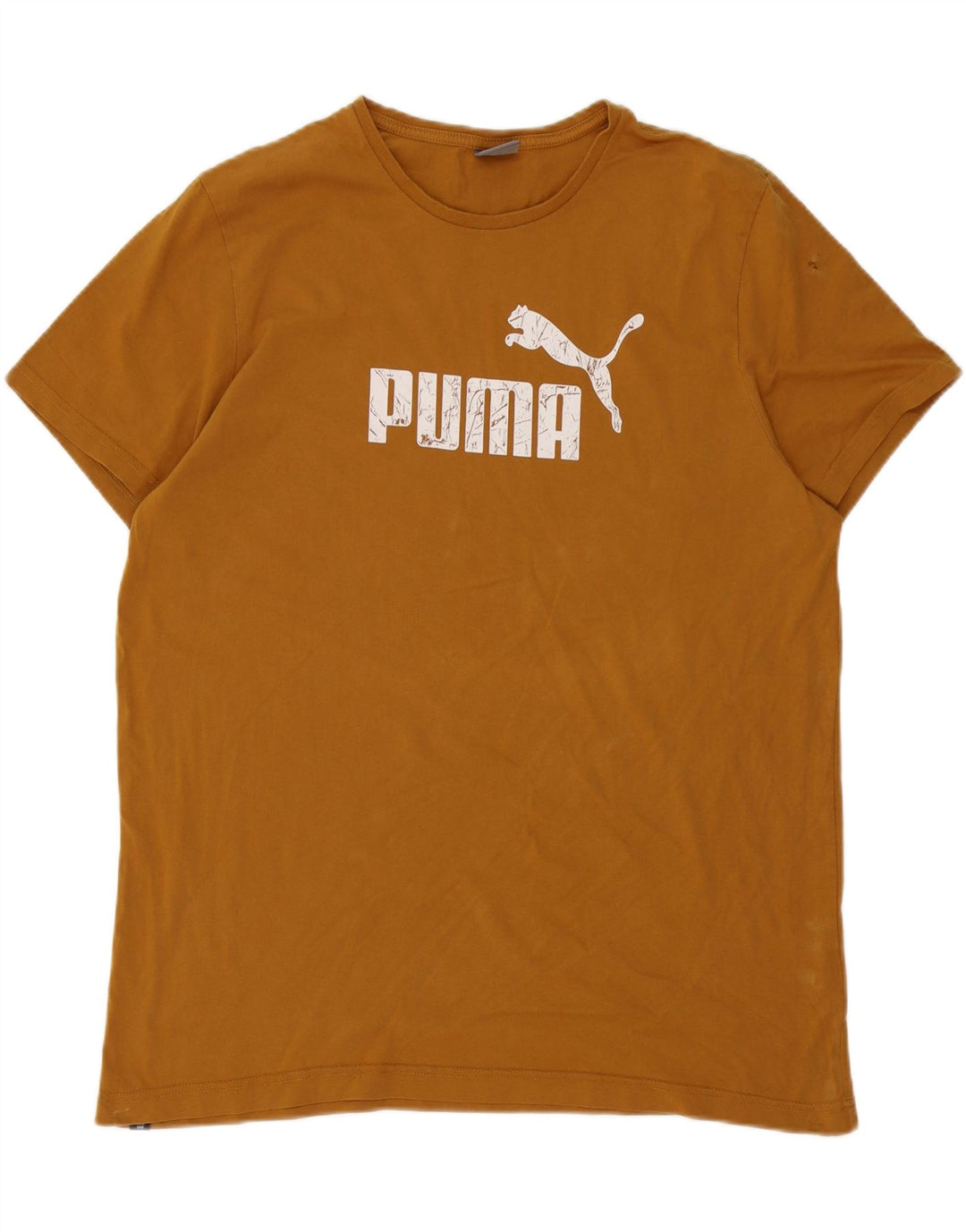 Puma T-shirt graphique pour homme 2XL Marron Coton