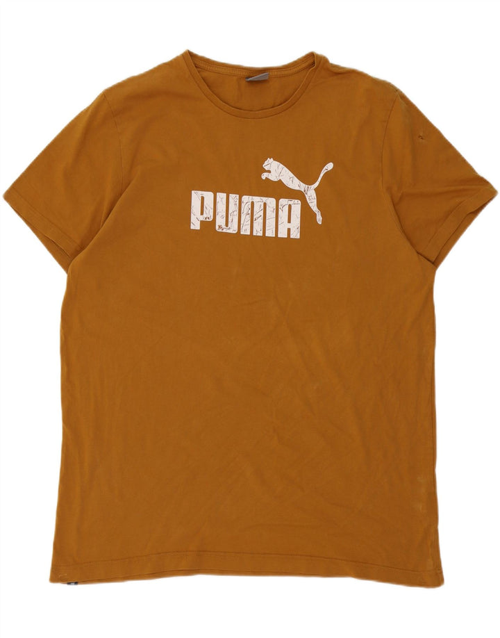 Puma T-shirt graphique pour homme 2XL Marron Coton