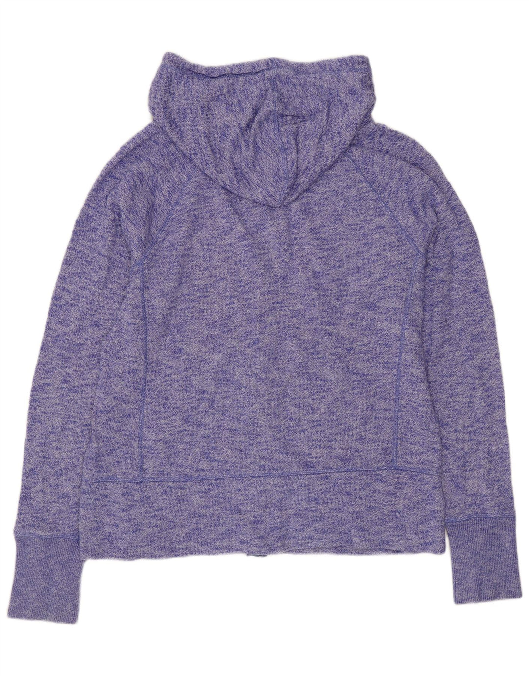 GAP Pull à capuche zippé pour femme UK 16 Grand coton moucheté violet
