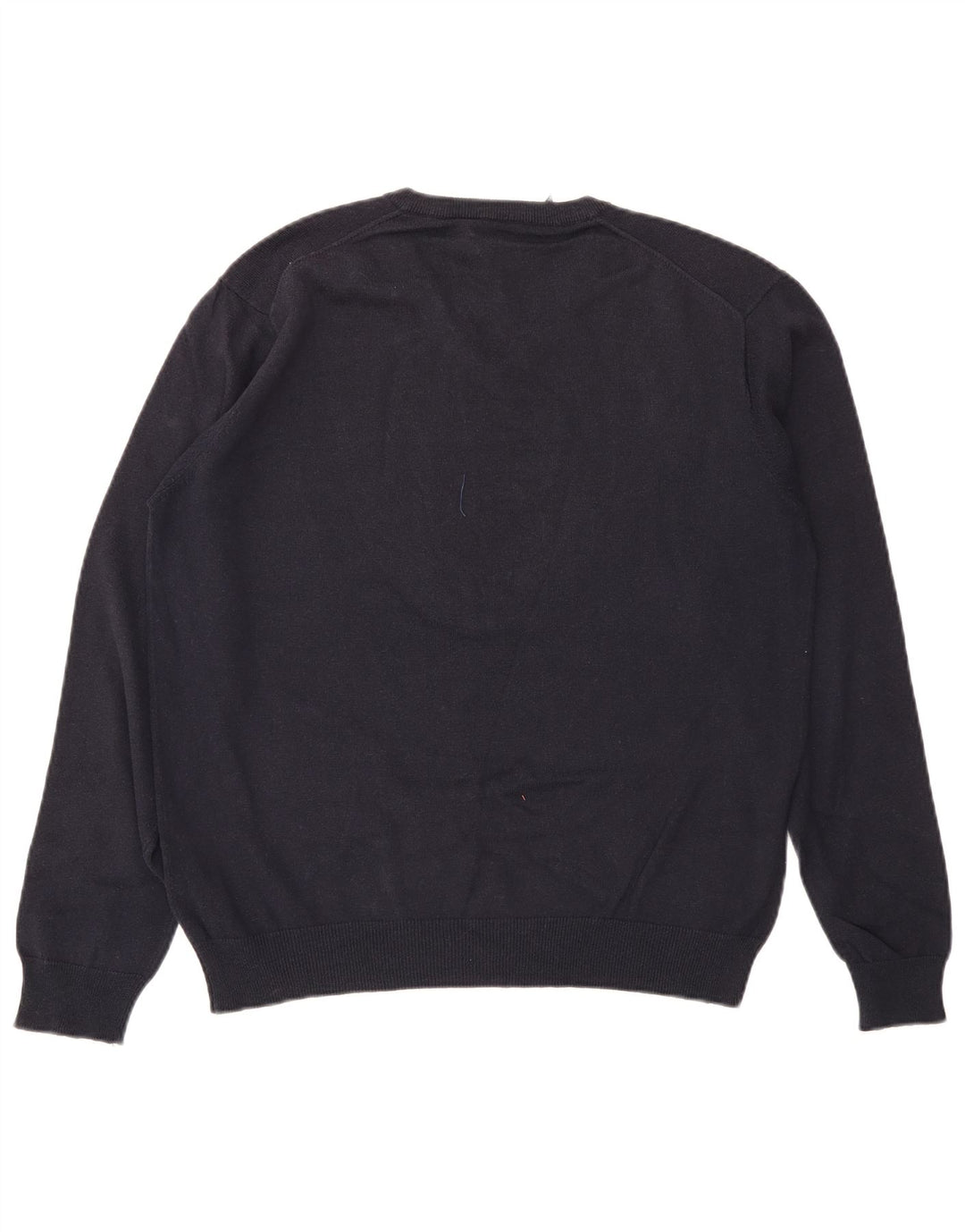 Gant Pull col V pour homme en coton bleu marine Taille L