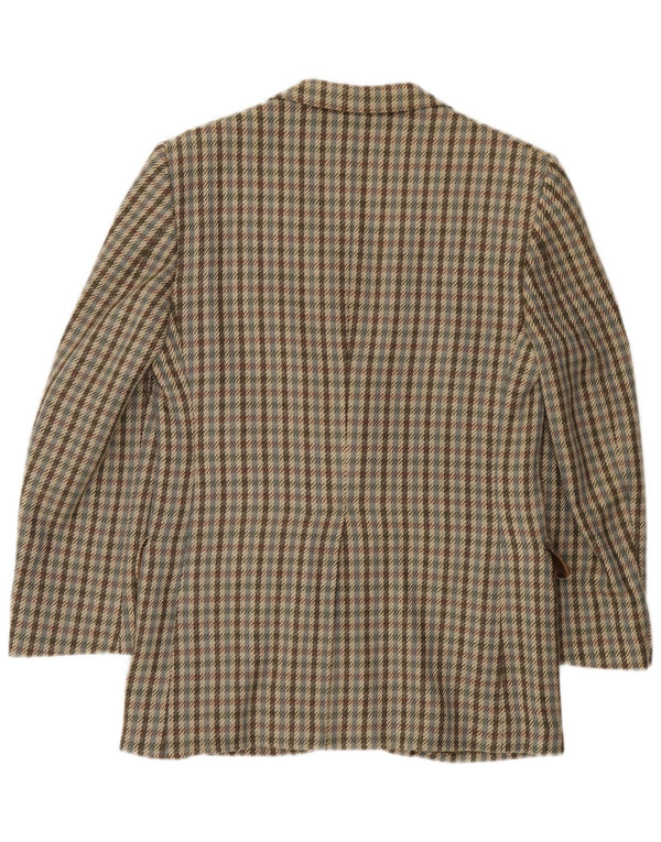 Aquascutum Mens 2 Button Blazer Jacket UK 36 Small Multicoloured Cashmere