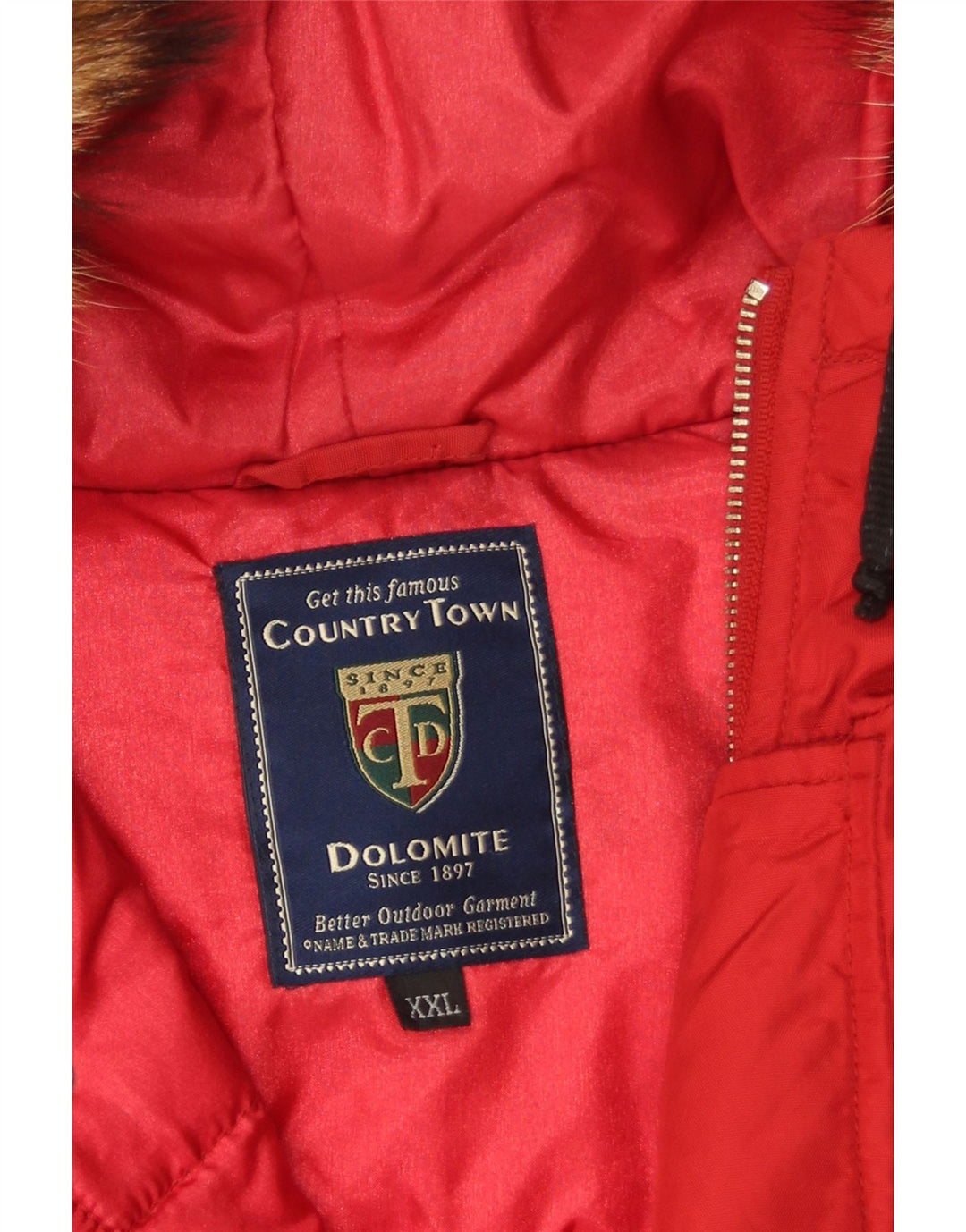 Dolomite Veste matelassée à capuche pour homme UK 44 2XL Rouge Polyamide