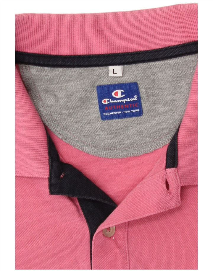 Champion Polo Homme Grand Rose Coton