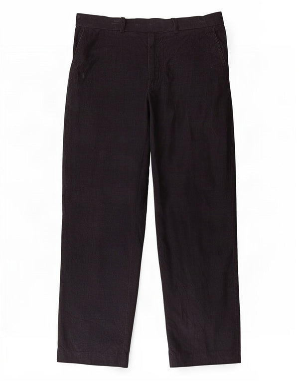 Marks & Spencer Pantalon droit en velours côtelé pour homme W36 L31 Bleu marine Coton