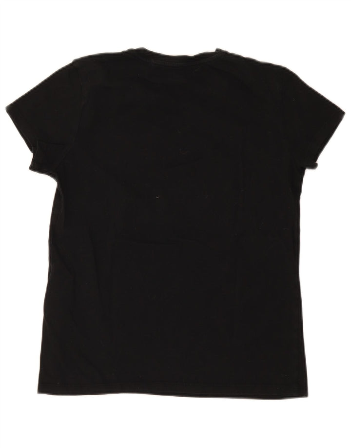 Levi's T-Shirt Femme UK 10 Petit Noir Coton