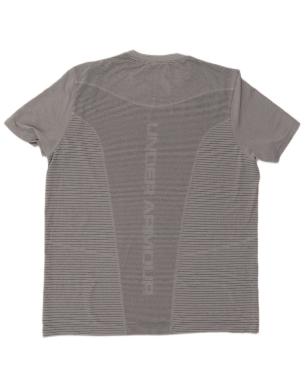 Under Armour T-Shirt Heat Gear Graphic Homme XL Gris Rayure Polyester