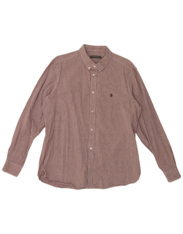 French Connection Chemise Homme XL Violet Coton