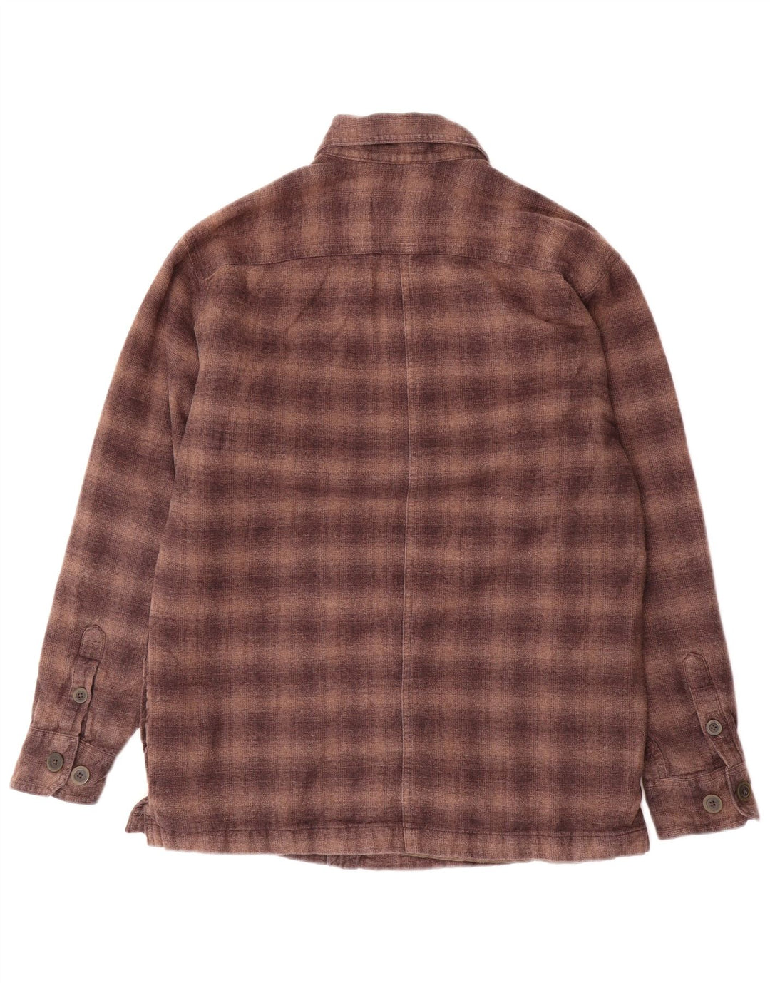 IZOD Chemise en Flanelle Bûcheron Homme Petit Carreau Marron Coton