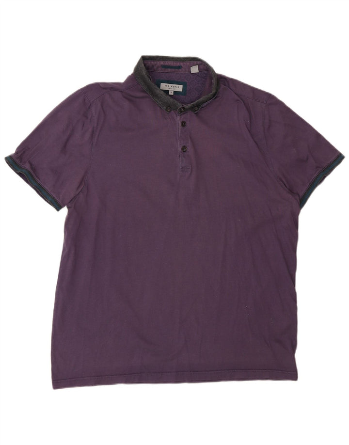 Ted Baker Polo de rugby pour homme Taille 5 XL Violet