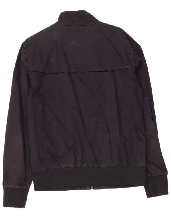 Superdry Veste Bomber Homme UK 42 XL Bleu Marine Coton