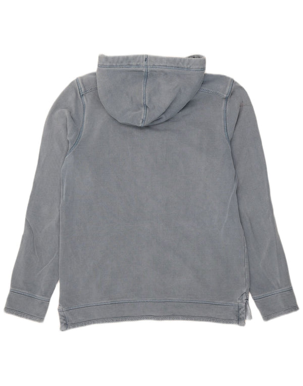 Fat Face Pull à capuche zippé pour homme Petit coton bleu