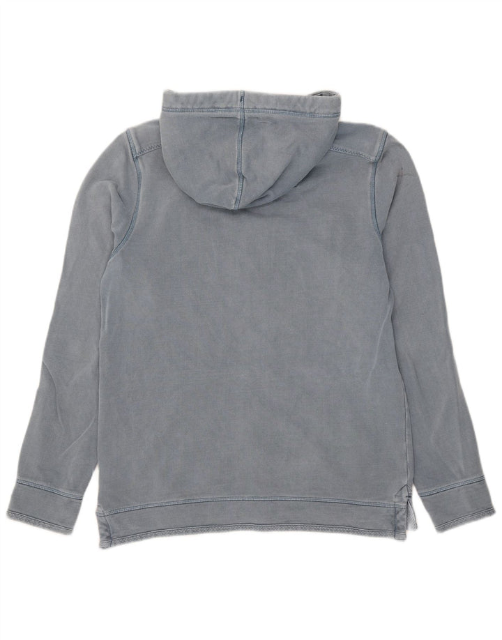 Fat Face Pull à capuche zippé pour homme Petit coton bleu