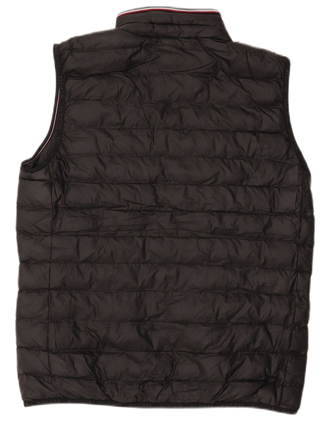 TOMMY HILFIGER Gilet rembourré pour hommes UK 36 Small Noir Polyester