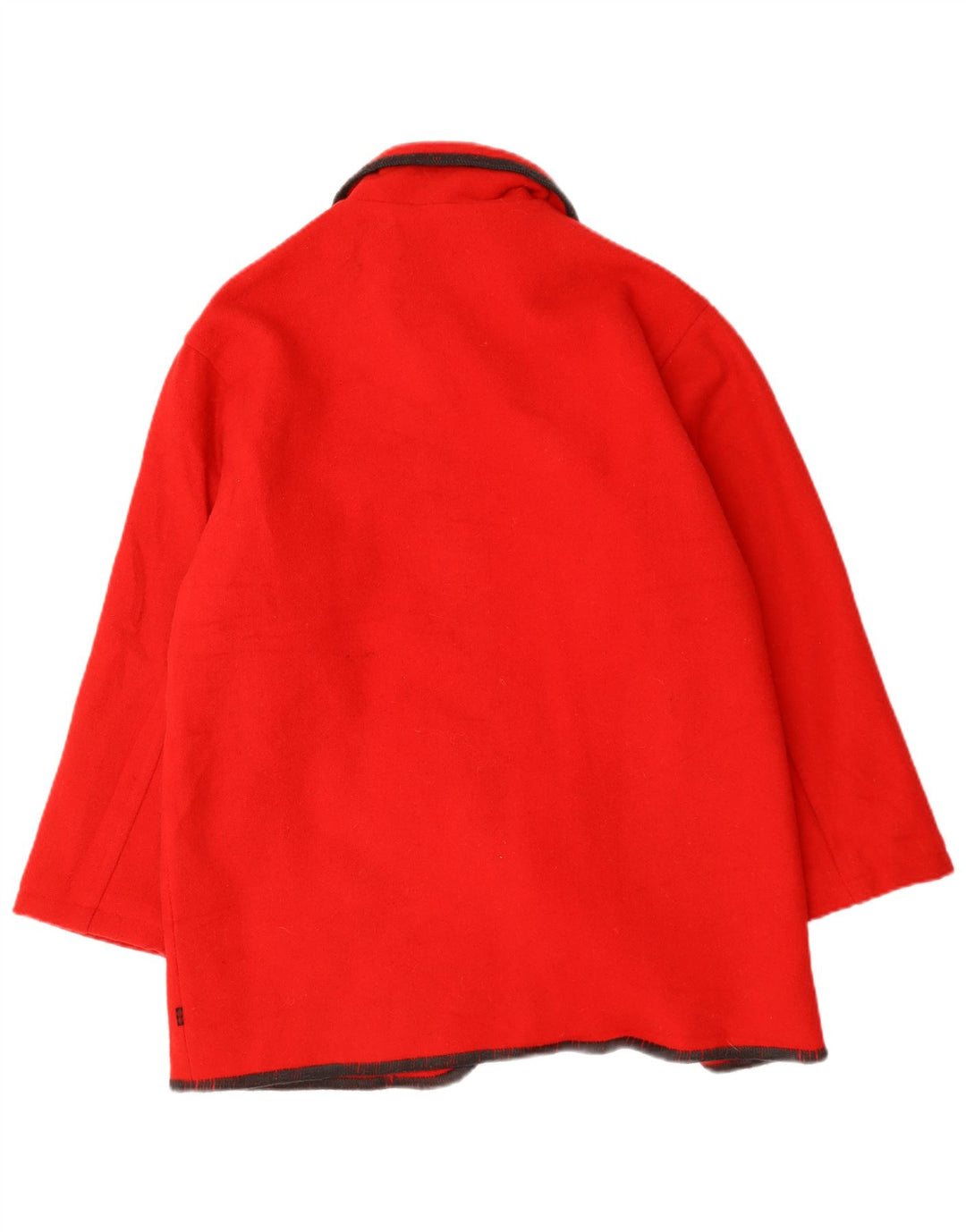 Woolrich Manteau Oversize Femme UK 44 Laine Rouge Moyen