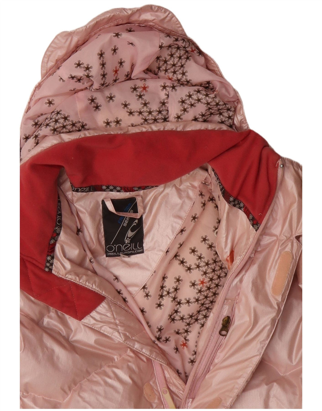 O'NEILL Veste matelassée à capuche pour femme UK 16 Large Rose Polyester