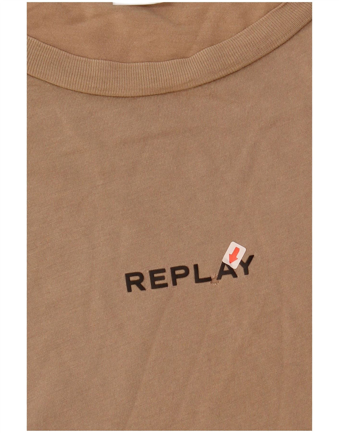 Replay T-Shirt Homme Haut Large Coton Beige