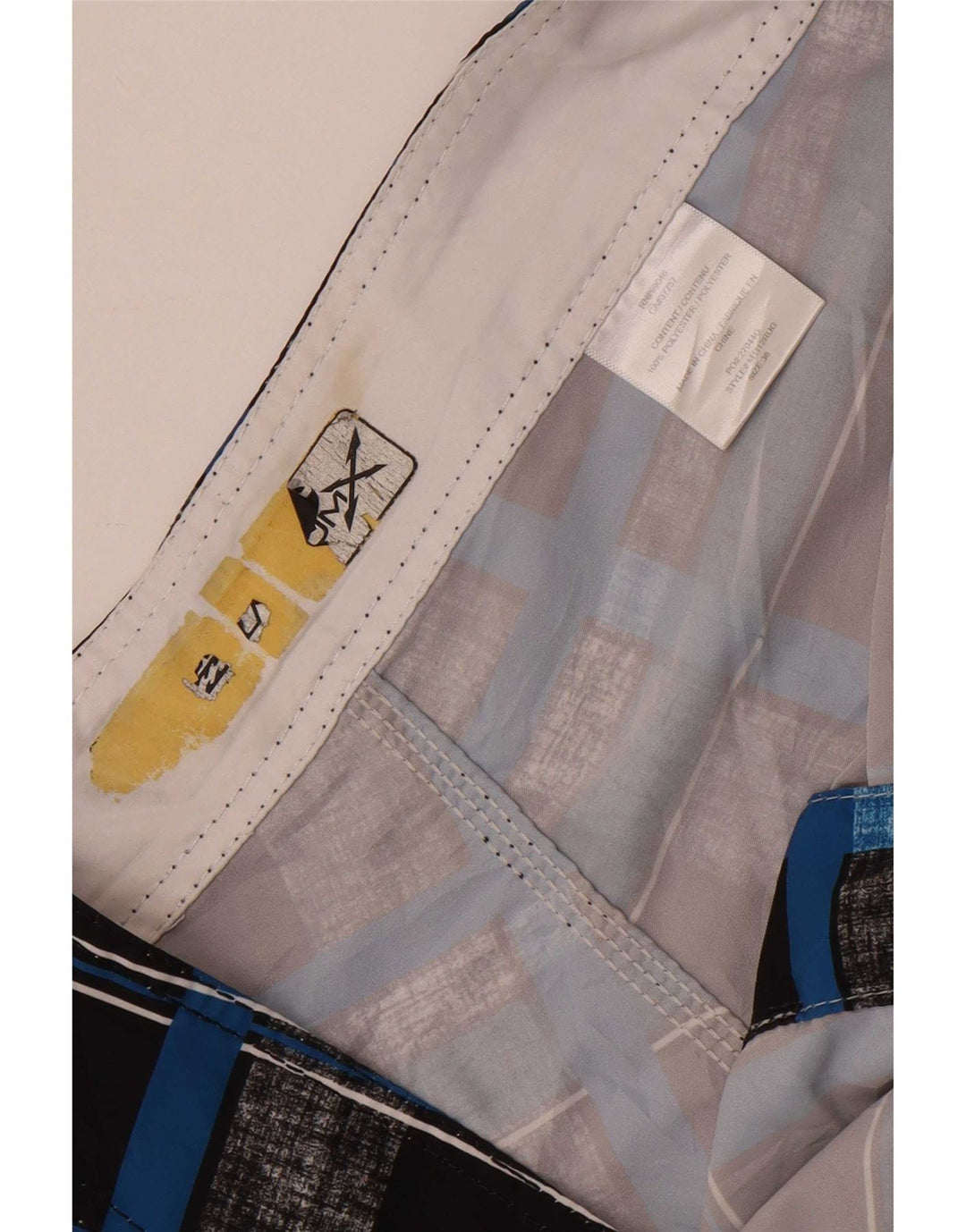 Billabong Short de bain pour homme en polyester à carreaux noirs