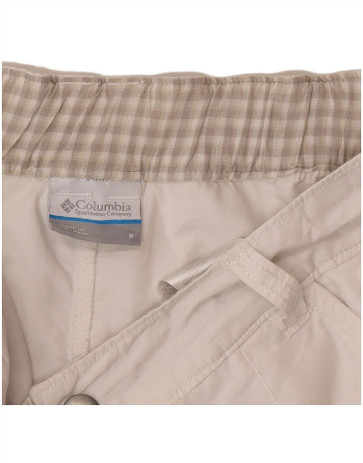 COLUMBIA Jupe-short pour femme US 8 en coton blanc moyen