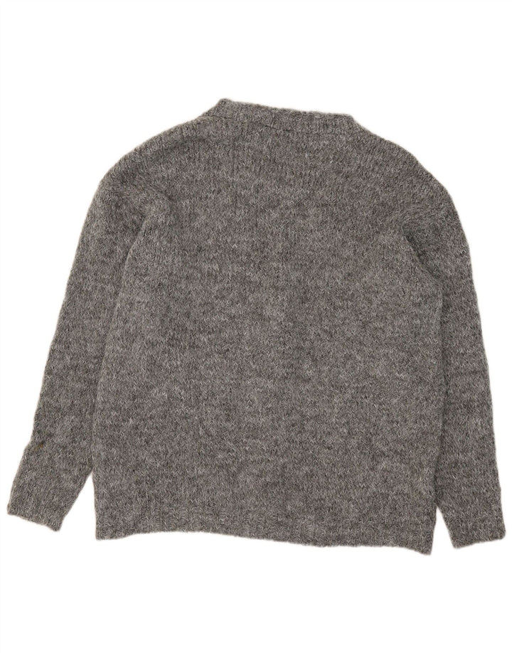 Zara Cardigan surdimensionné pour femme UK 10 Petit Gris