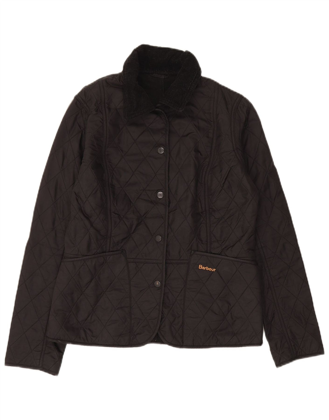 Barbour Veste matelassée pour femme UK 10 Small Noir Polyamide