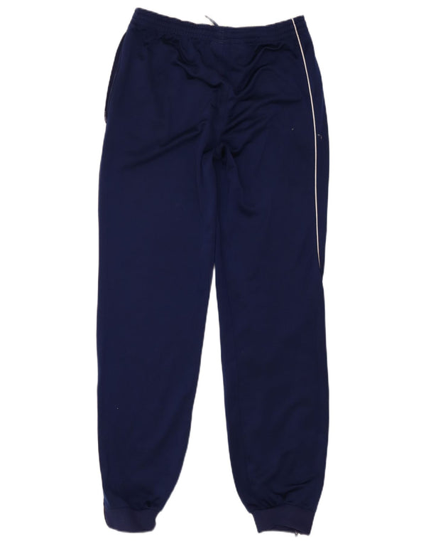 Adidas Boys Tracksuit Trousers Joggers 13-14 Years Navy Blue Colourblock