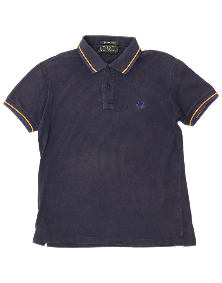 Fred Perry Polo Léger et Stretch Homme Bleu Marine Moyen Coton