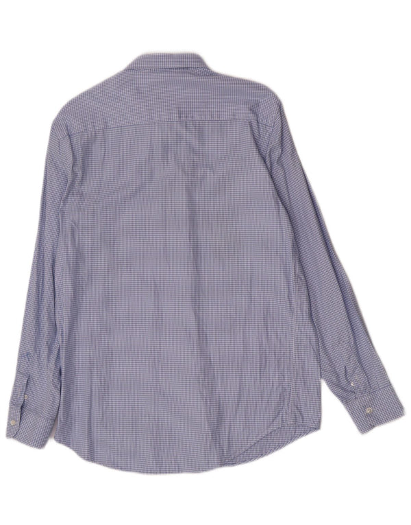 Zara Chemise Regular Fit En Flanelle Homme Bleu Pied De Poule En Coton