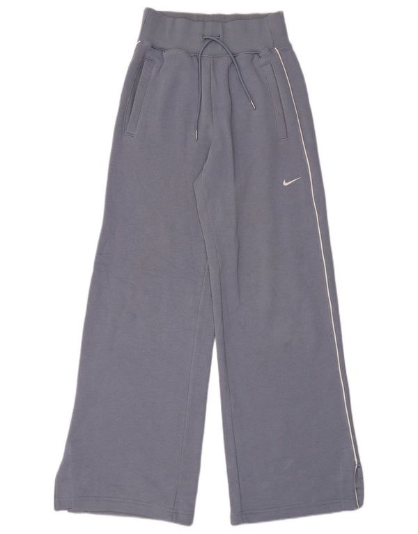 Nike Pantalon de survêtement large pour femme UK 4 XS Bleu Coton