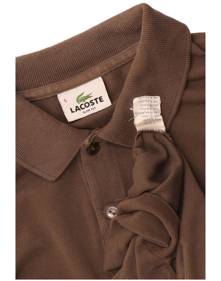 Lacoste Homme Slim Fit Polo Taille 5 Grand Coton Marron
