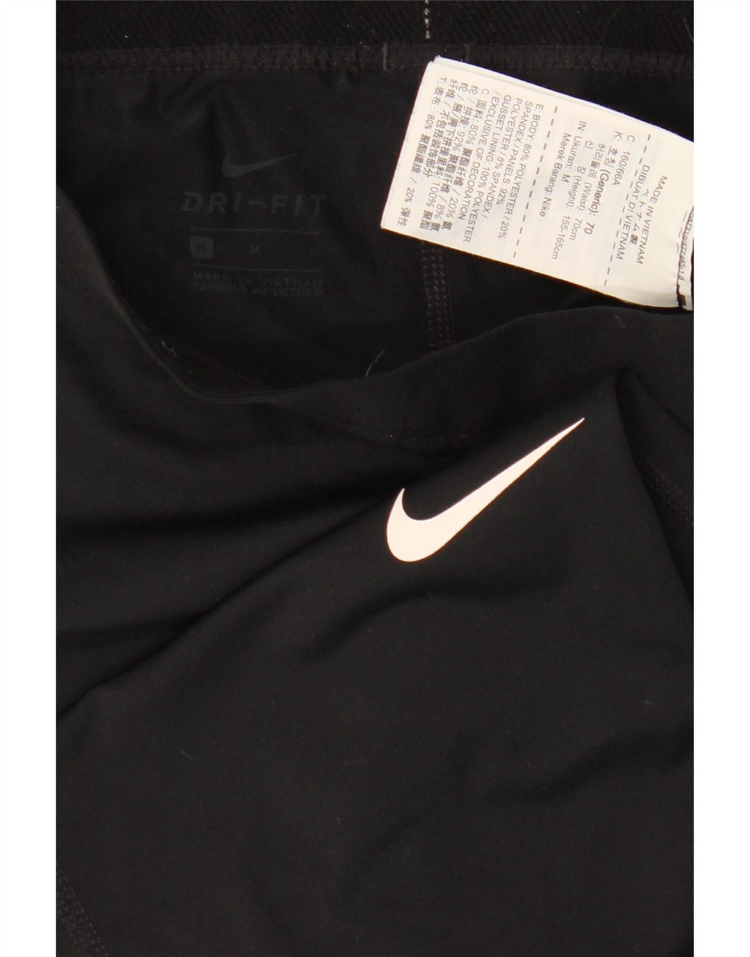 Nike Legging graphique Dri Fit pour femme UK 12 Noir moyen Polyester