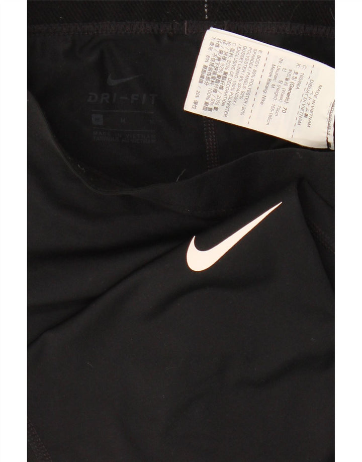 Nike Legging graphique Dri Fit pour femme UK 12 Noir moyen Polyester