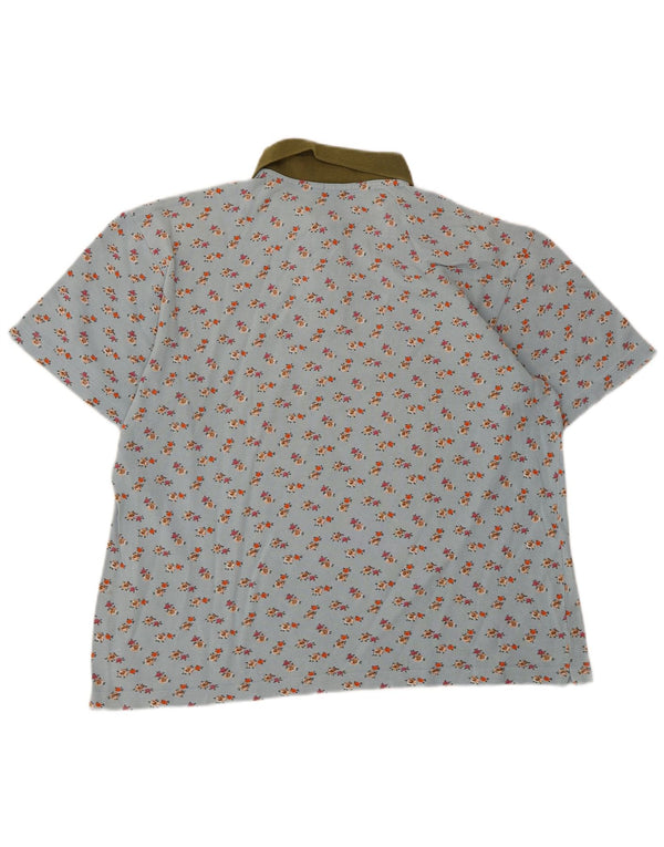 Henry Cottons Polo Femme UK 16 Grand Bleu Floral