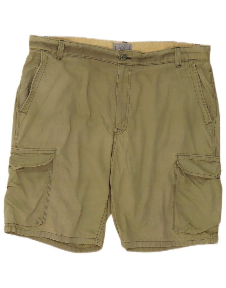 Marks & Spencer Short cargo régulier pour homme W38 XL en coton kaki