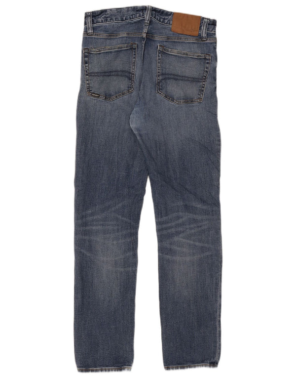 Superdry Femme Jean Slim Effet Déchiré W30 L29 Bleu Coton