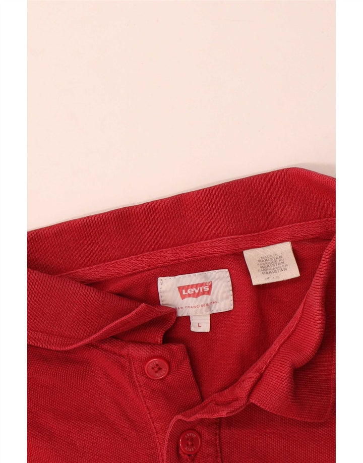 Levi's Polo Homme Large Rouge Coton