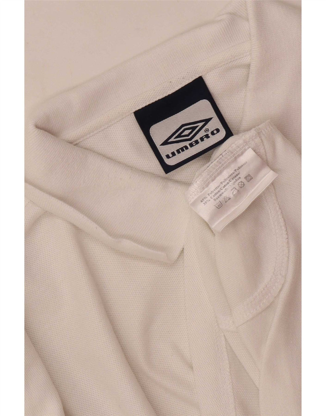 Umbro Polo Homme Large Blanc Polyester Sports